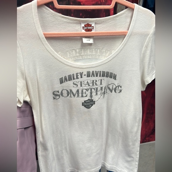 🦩SOLD🦩❌ Harley Davidson Shirt Womens Large Gettysburg PA - Picture 2 of 7